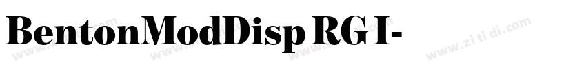 BentonModDisp RG I字体转换